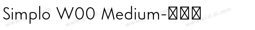 Simplo W00 Medium字体转换